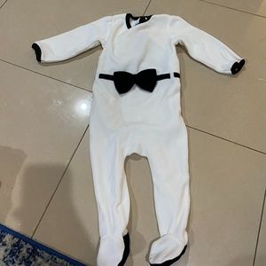 baby velvet bow romper